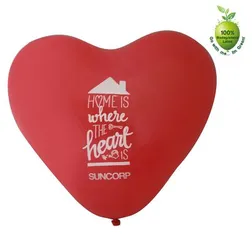Heart Shaped Biodegradable Latex Balloons 30cm