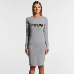 Mika Organic Cotton Long Sleeve Midi Dress