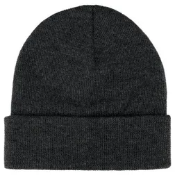 Heathered Knit Beanie with Roll Up Cuff