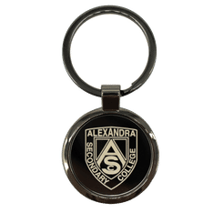 Anello Gunmetal Alloy Circular Keychain
