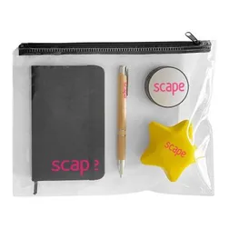 Star Employee Bundle Polyurethane Notebook Bamboo Pen USB Hub Stress Star Pencil Case
