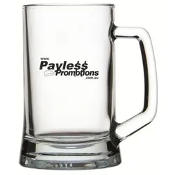 Clear Glass Handled Mug with Large Branding Area