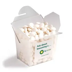 Frosted Noodle Box Filled with Chewy Mints 100g