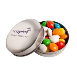 Chewy Fruit Tin Wedding Favours with Full Colour Sticker