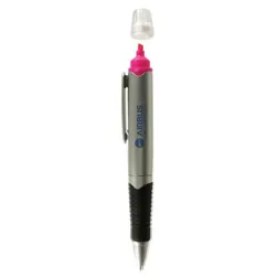 Duo Twist Action Ballpoint Highlighter Pen