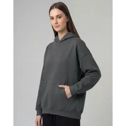 Oversized Heavyweight Cotton RPET Fleece Hoodie with Kangaroo Pocket