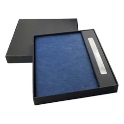 Falby A5 Soft PU Notebook with Aluminium Pen Gift Set