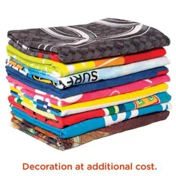 Custom Sublimated Pool Towel 320gsm Cotton Terry Reverse