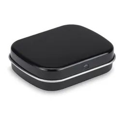 Rectangular Food Grade Metal Mint Tin with Breath Freshener Mints