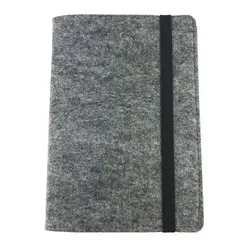 Allison A5 Felt Cover Notebook with Elastic Closure