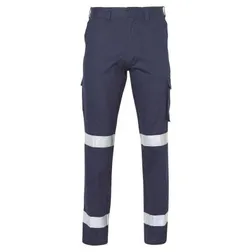 Heavy Cotton Drill Hi Vis Work Pants with 3M Reflective Tape