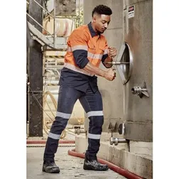 Stretch Denim Work Jeans with Bio Motion Reflective Tape