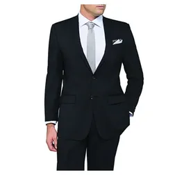 Van Heusen Polyester Wool Blend Stretch Suit Jacket Mens