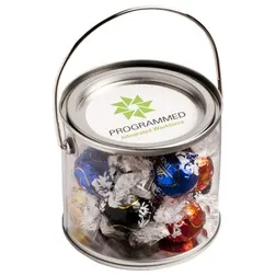 Mentos Filled Clear PVC Bucket with Full Colour Stickers
