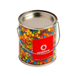 Clear PVC Bucket Mini M&Ms 850g Branded Container