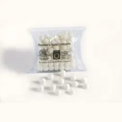Chewy Mint Pillow Pack Treat Bags with Full Colour Sticker Branding