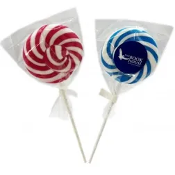 Giant Round Lollipops with Full Colour Stickers