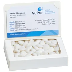 Business Card Box with Mints 50g