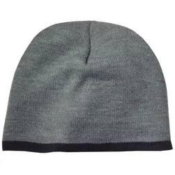 Acrylic Knit Winter Beanie With Contrasting Trim