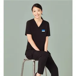 Avery V Neck Antistatic Moisture Wicking Scrub Top