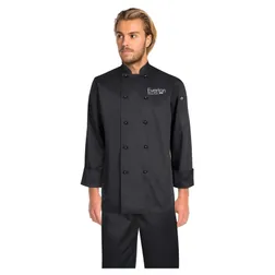 Darling Black Double Breasted Chef Jacket Long Sleeve