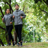 Heavy Fleece Zip Hoodie with Stretch Fabric