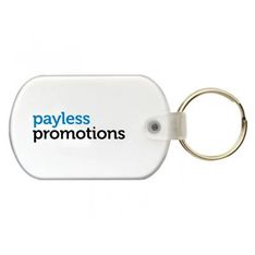 Soft PVC Oval Keytag With Split Ring