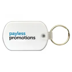 Soft PVC Oval Keytag With Split Ring