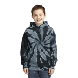 Youth Tie Dye Pullover Fleece Hoodie with Front Pouch Pocket