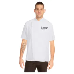 Cannes Short Sleeve Chef Jacket with Cool Vent Panels