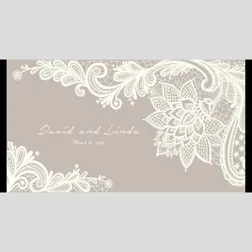 Floral Pattern Wedding Neoprene Stubby Holders