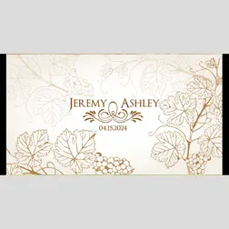 Neoprene Floral Wedding Stubby Holders