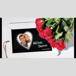 Full Colour Wedding Photo Frame Neoprene Stubby Holder