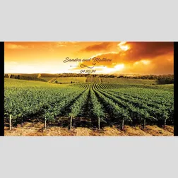 Neoprene Stubby Holders Vineyard Wedding Full Colour Design