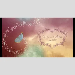 Neoprene Butterfly Wedding Stubby Holders