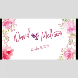 Watercolour Floral Neoprene Wedding Stubby Holders