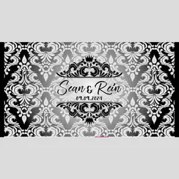 Monochrome Neoprene Wedding Stubby Holders with Custom Names