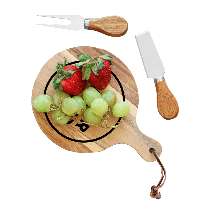 Top view with fruits and utensils